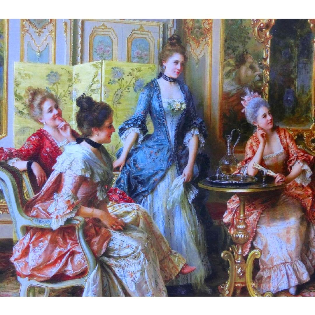 ロココ額絵　中世ヨーロッパ貴族　ゴールド　 2種よりお選び下さい。C・D