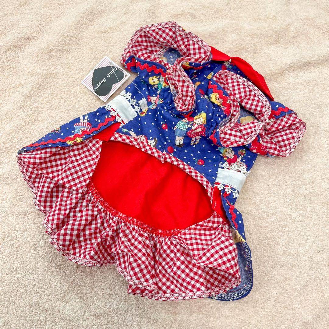 CandyBuppie RetoroApronワンピース ブルー Mサイズ