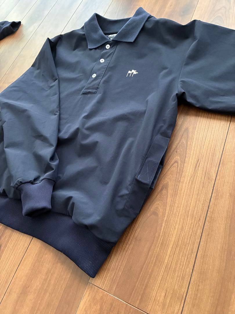 CLUBHAUS 長袖　ポロシャツタイプ　ピステ　サイズS ネイビー