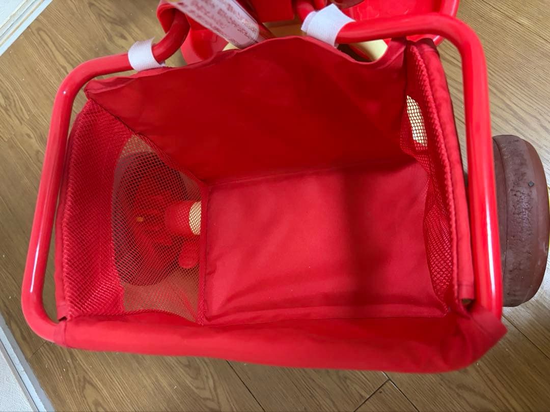 【美品】アンパンマン 三輪車 それいけ！アンパンマン デラックスII レッド 赤