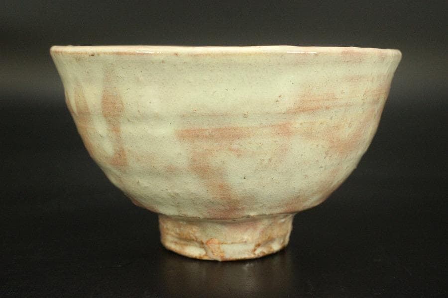 茶道具 萩茶碗 岡田裕 共布 木箱付(メ1383)