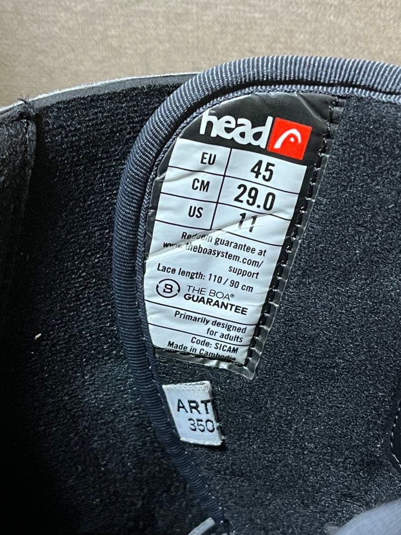 head スノーボードブーツ デュアルboa 29cn
