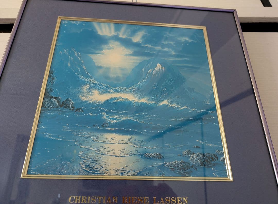 クリスチャン・リース・ラッセン 自然風景画 「マウイムーンII」印刷物