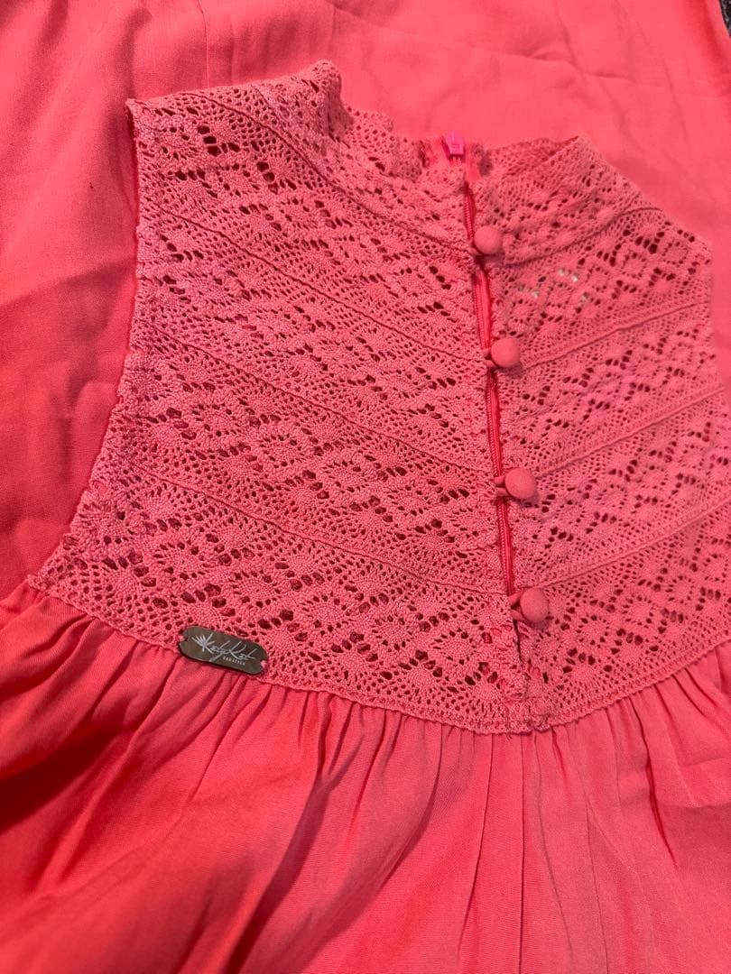 【SALE】【AHU Tahiti】ワンピース　Sサイズ　サーモンピンク