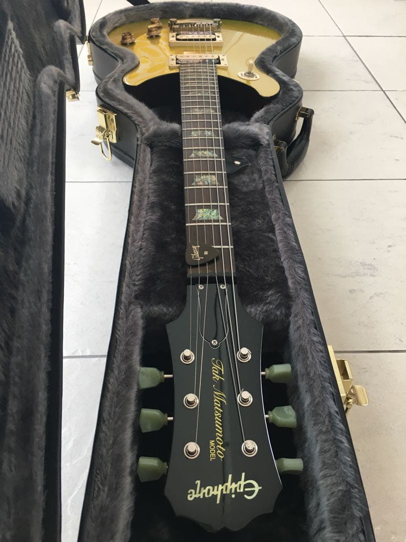 【美品】　Epiphone エピフォン tak DC Gold TOP