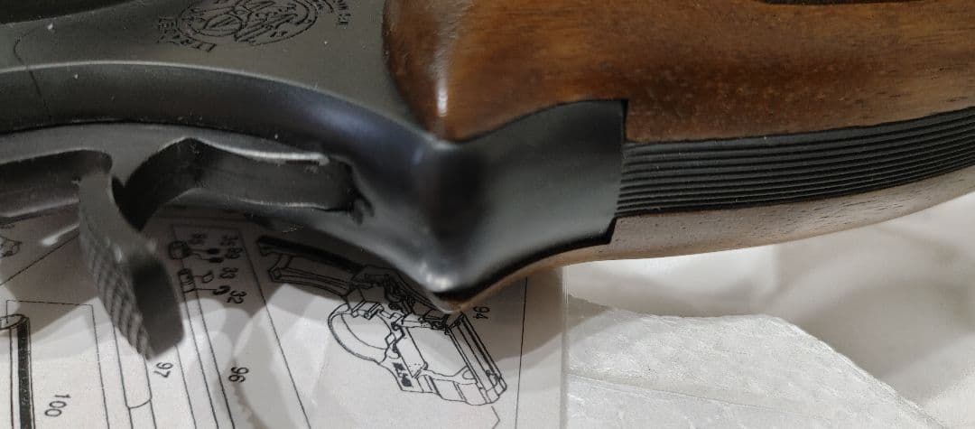 マルシンガスガン希少木製グリップオプション付き