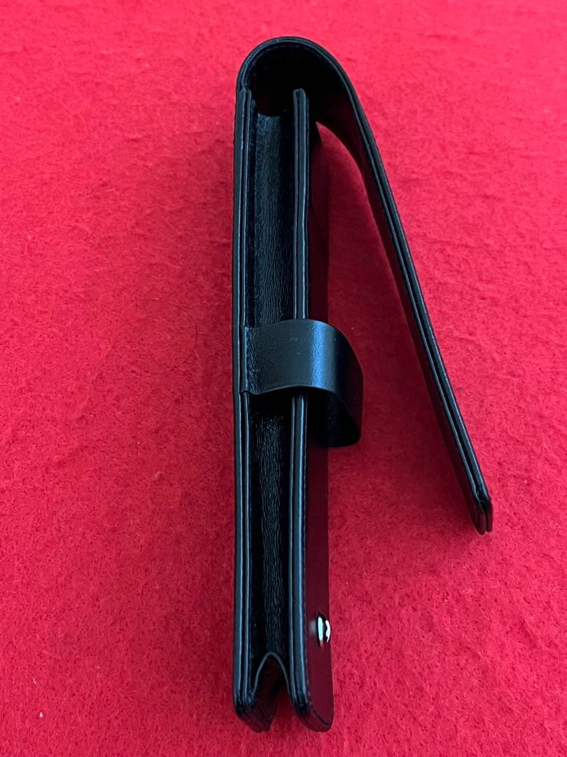 モンブラン 万年筆 ボールペン レザーペンポーチ ペンケース１本差❗️ケース付‼️