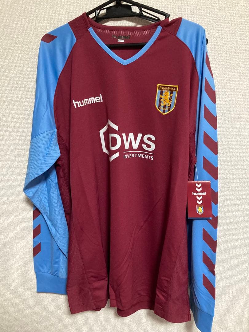 ヒュンメル　アストンビラ　長袖ユニホーム　US Lサイズ 未使用品