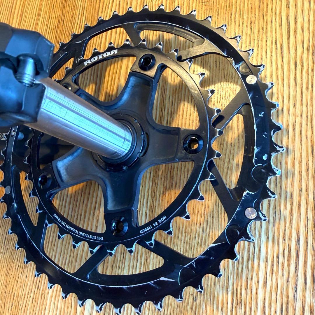 ROTORクランク(170mm/24φ)＋チェーンリングセット(50/34)