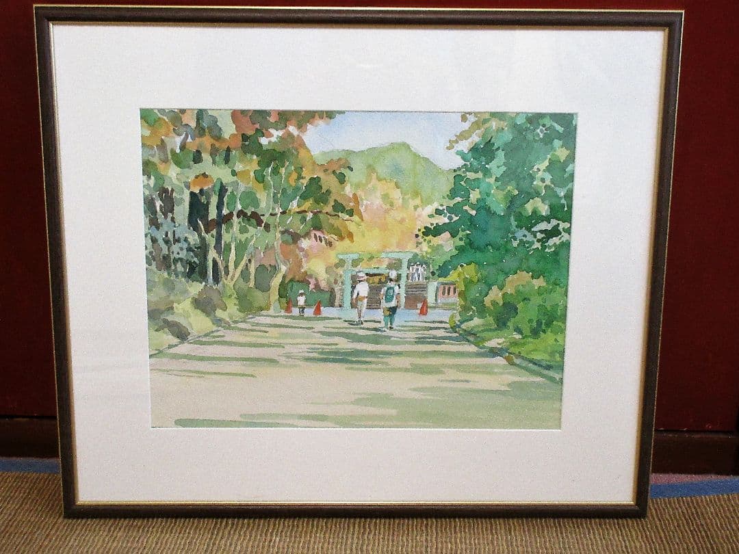 水彩画「鎌倉山」