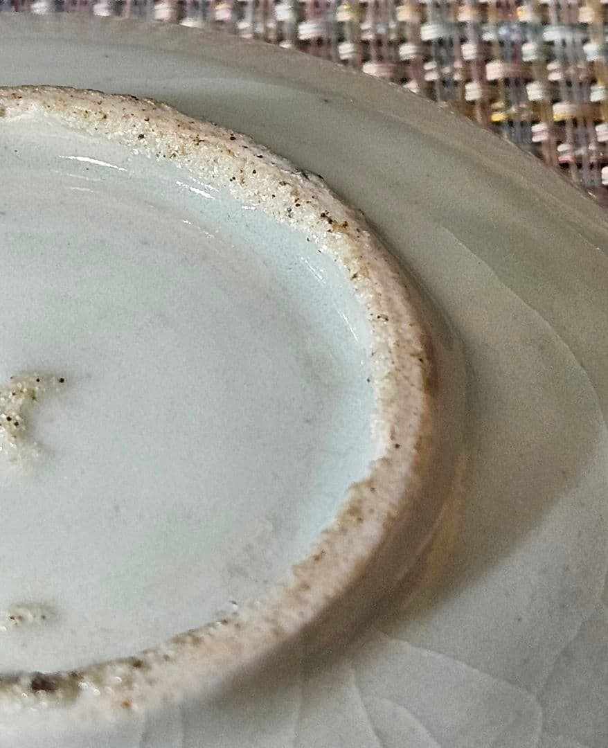 【名品古伊万里❗05】江戸時代初期　 初期伊万里　染付鶴図　12.8cm皿