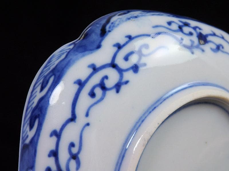 大聖寺伊万里　金襴手　毘沙門亀甲紋に松竹梅　四方角皿３枚　C775AS-fbbj