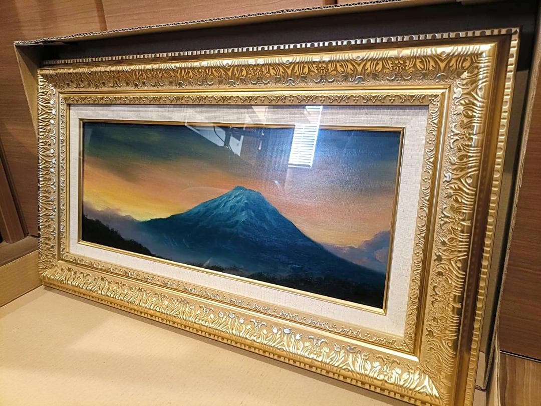 【週末限定お値引き】油彩画 / 青富士