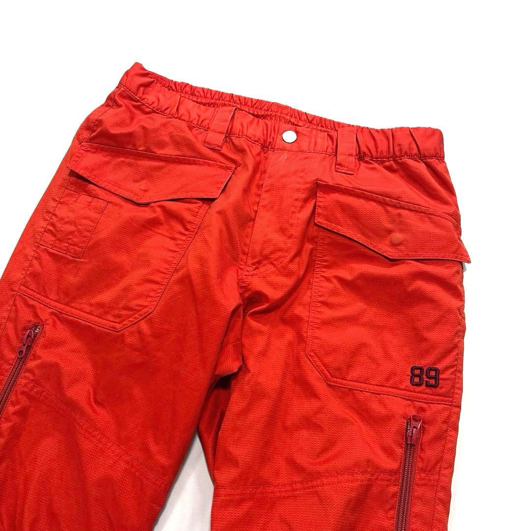 パーリーゲイツ　5/L 蓄熱　ロングパンツ　オレンジ　ウエストゴム　ドロスト