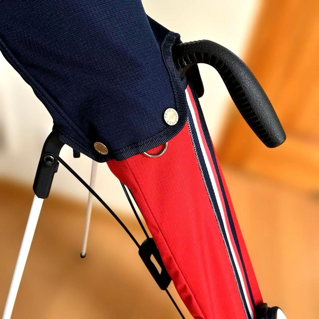 【極美品】トミーヒルフィガー　セルフスタンド　クラブケース　赤　ネイビー　バッグ