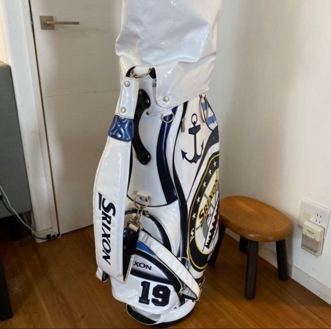 SRIXON キャディバッグ 19 ホワイト ネイビー