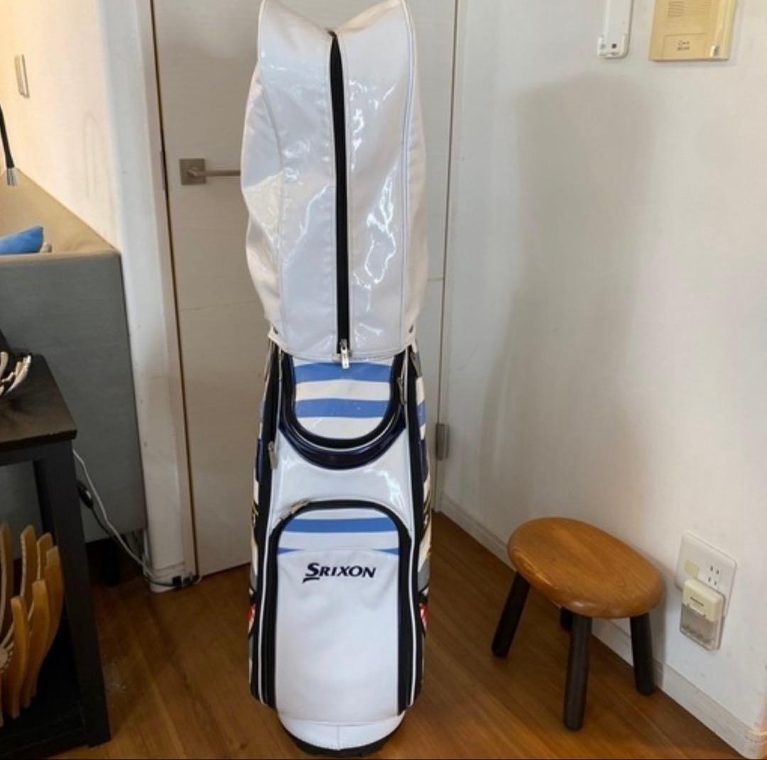 SRIXON キャディバッグ 19 ホワイト ネイビー