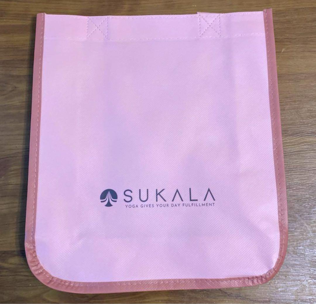 スカーラ　リーフバイカラーレギンス　スモークブルーMサイズショッパー付き