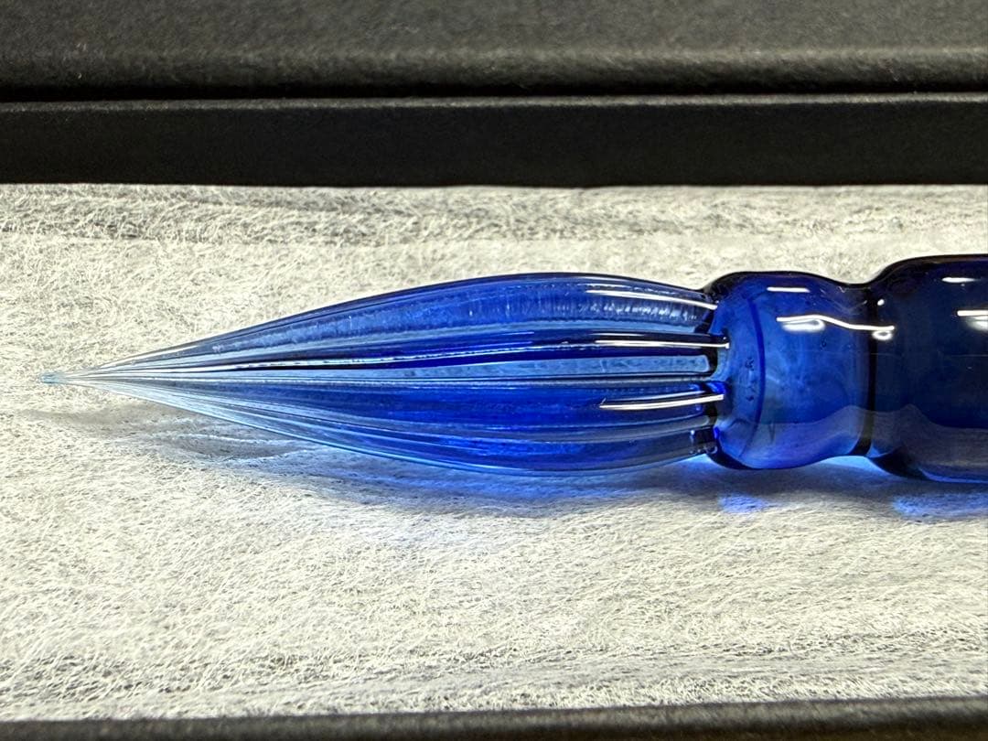 ひとつ房ガラスペン 代官山蔦屋 花入りブルー