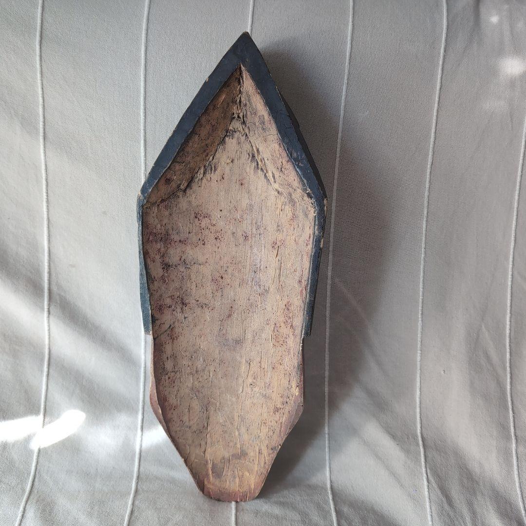 アフリカンマスク 仮面 木製 彫刻 約30cm ヴィンテージ アンティーク