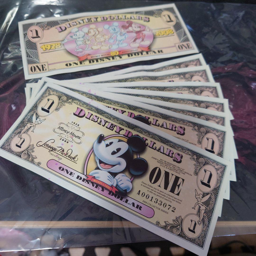早い者勝ち！ディズニーダラー　1ドル　80周年
