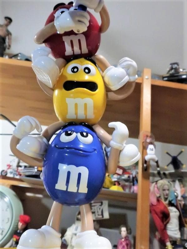 絶版★m&m's エムアンドエムズ ３人肩車 ライト ユニークでかわいらしい♪