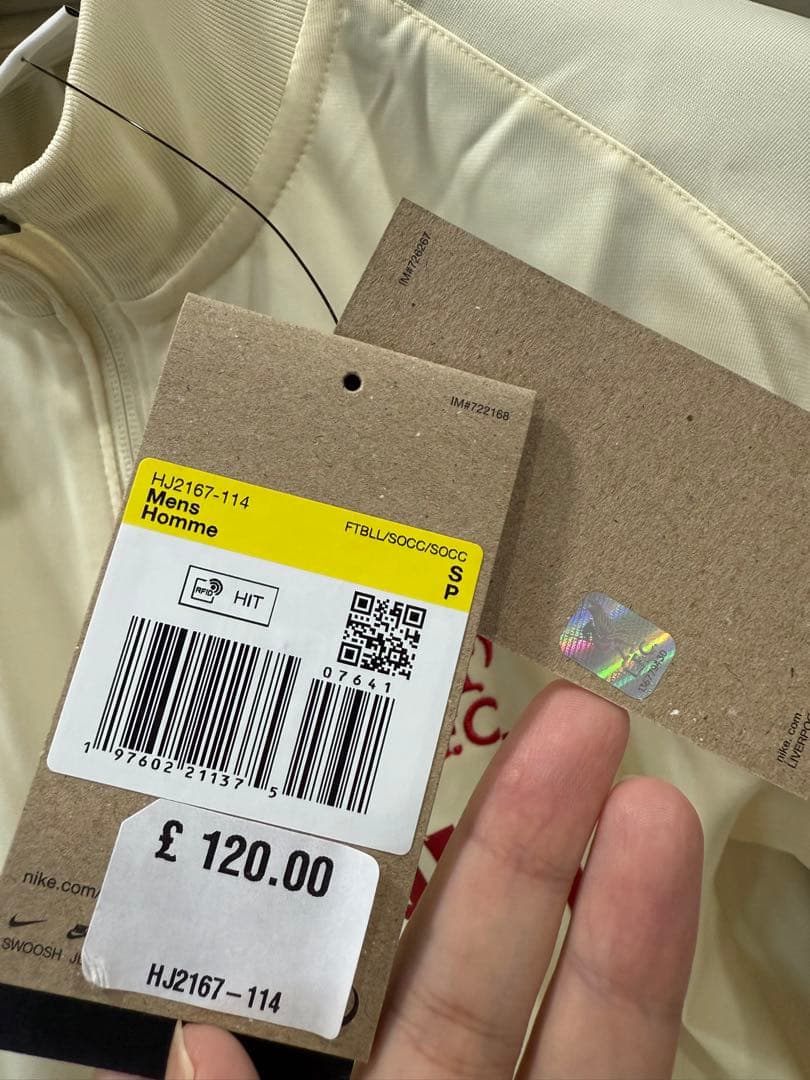 【新品】 リバプールFC トラックスーツ オフホワイト24/25 S