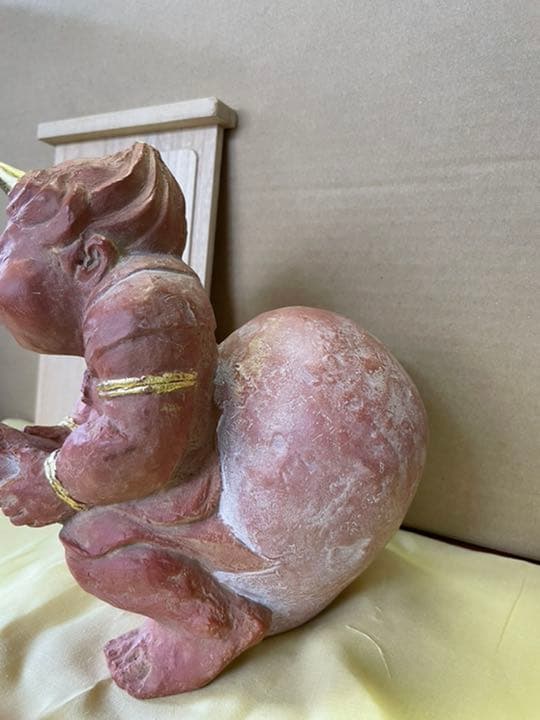 美術品　置物　風神　テラコッタ　長井武志作