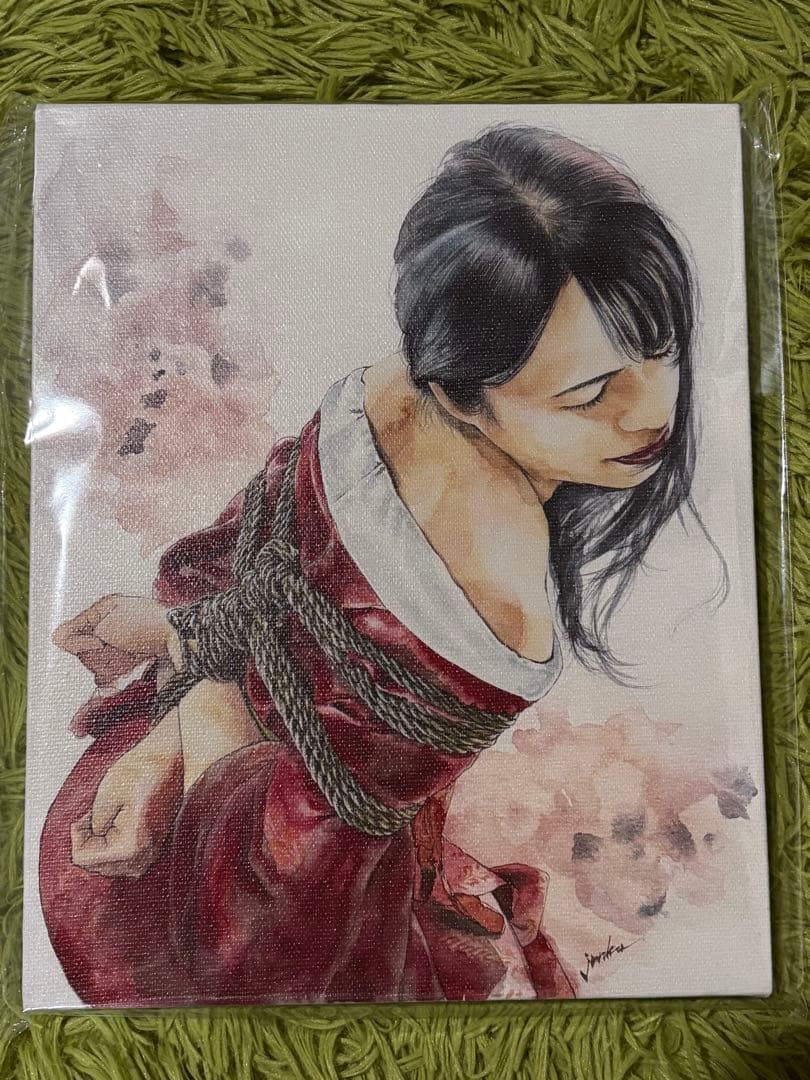 緊縛画　タイトル【恋着】