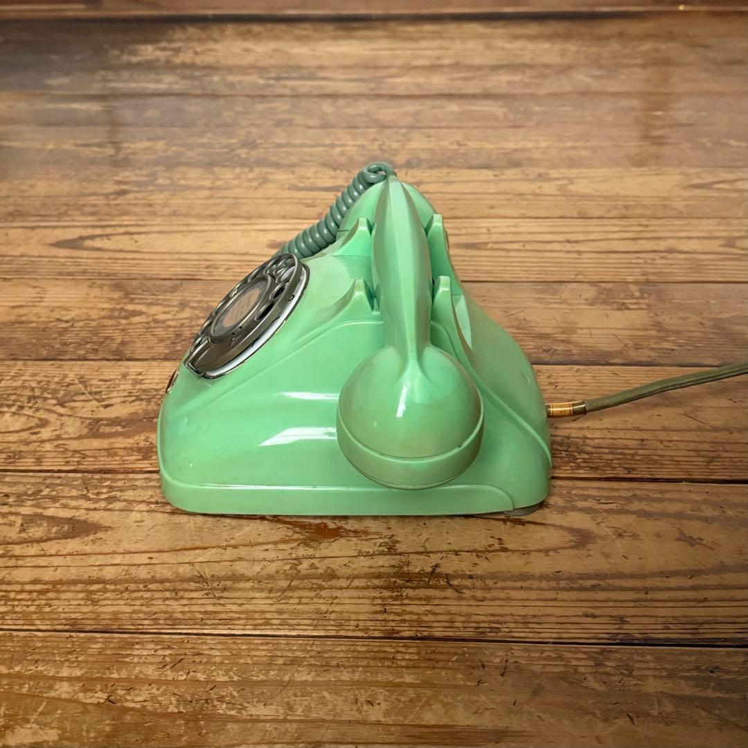 昭和 電話 黒電話 4号 レトロ 電電公社 わかくさ ビンテージ アンティーク