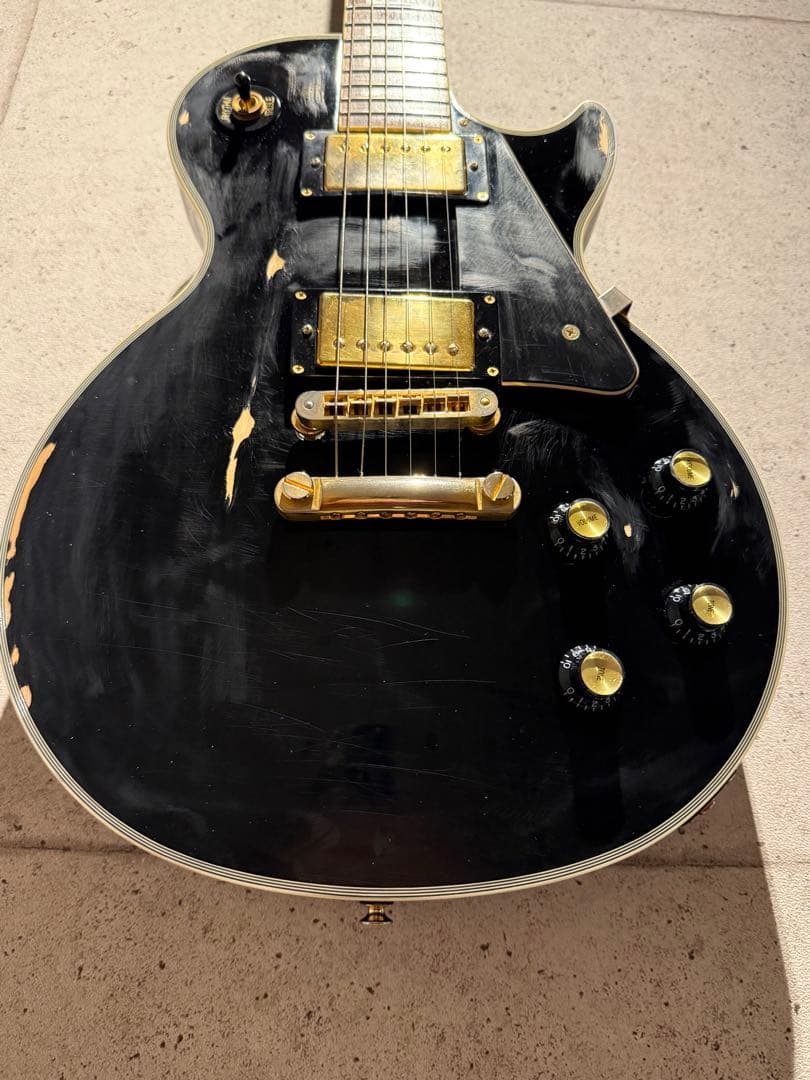 レスポールカスタム レプリカ ブラックビューティー　GOTOHパーツ