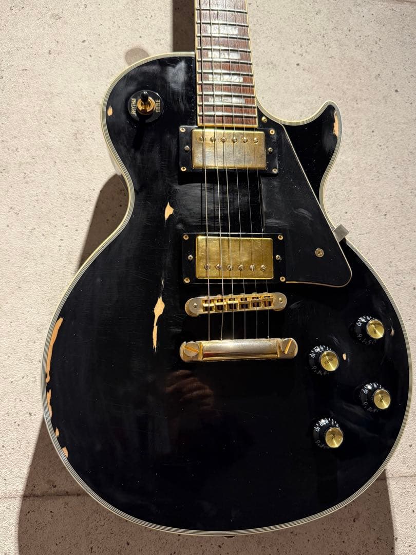 レスポールカスタム レプリカ ブラックビューティー　GOTOHパーツ