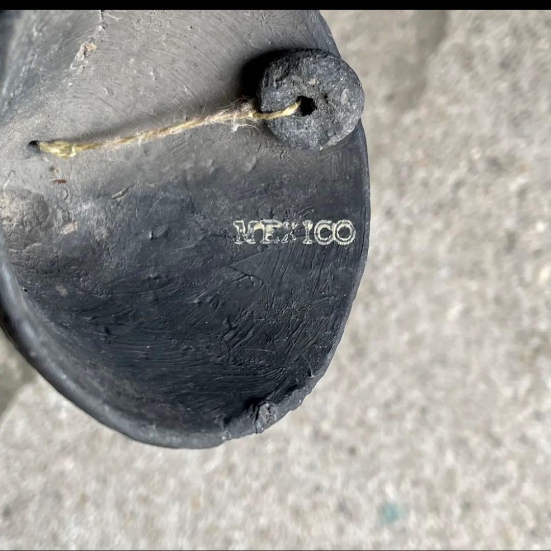 ヴィンテージ オアハカ　イームズミッドセンチュリーオブジェ黒陶ベルメキシコ