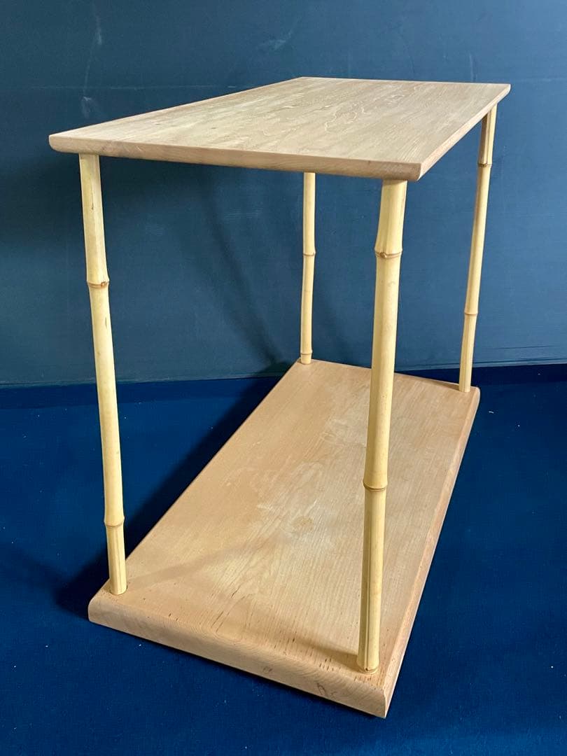 【良品】「祖」 竹台子 行台子 大棚 組立式 紙箱 茶道具 (27F③)