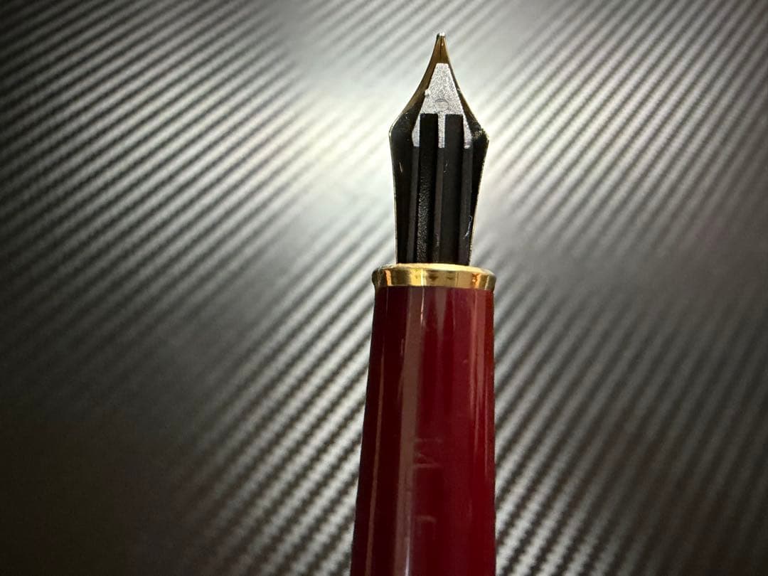 美品 モンブラン マイスターシュテュック 144 ボルドー 全金 F 万年筆