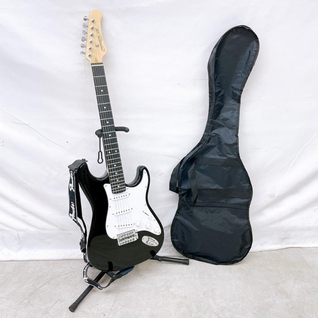Photogenic エレキギター ストラトキャスタータイプ ブラック