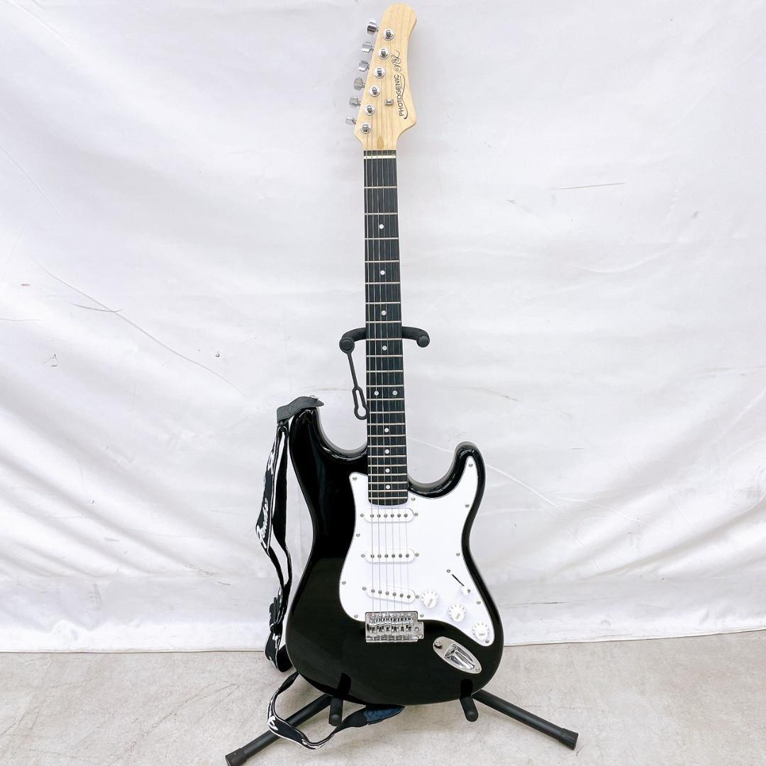 Photogenic エレキギター ストラトキャスタータイプ ブラック