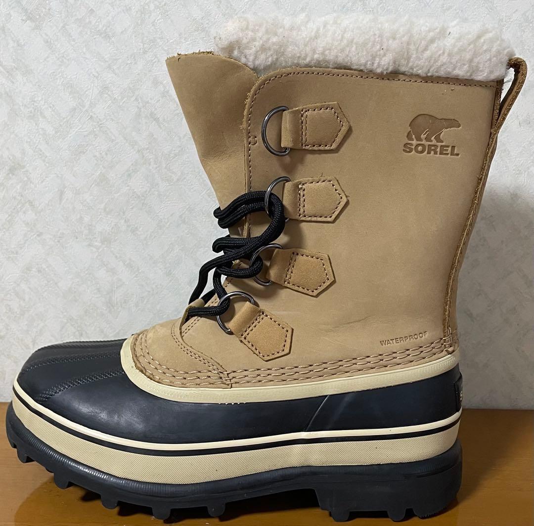 ソレル カリブー レディース バフ スノーブーツ 24cm