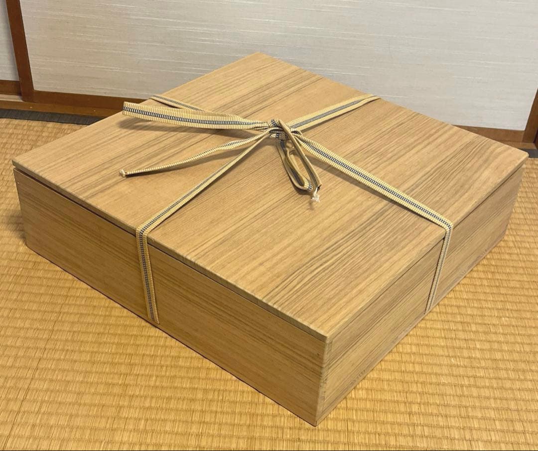 島岡達三　大皿　象嵌縄文流文大丸皿　益子焼　人間国宝　飾り台付　箱付　未使用