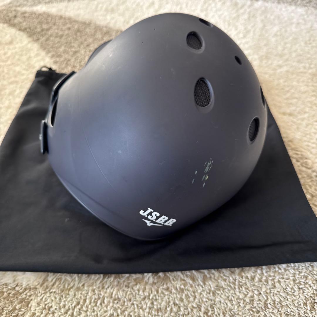 【軟式/右打者用】艶消し片耳ヘルメットC-FLAP付き