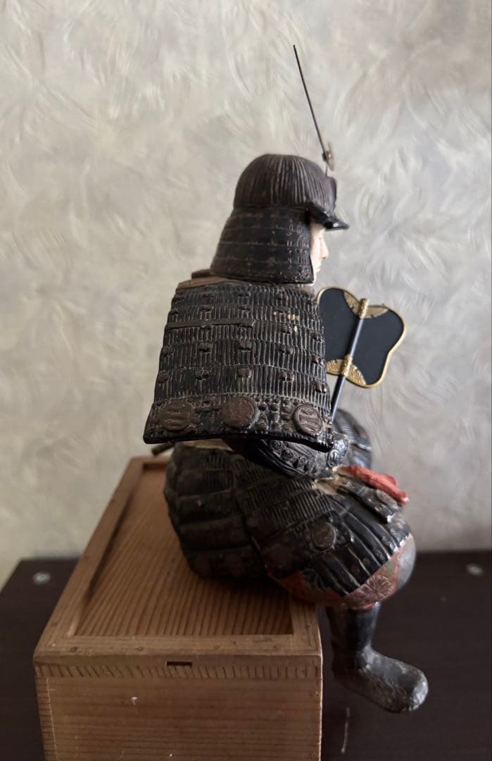 伊達政宗公塑像　大正期頃　博多人形