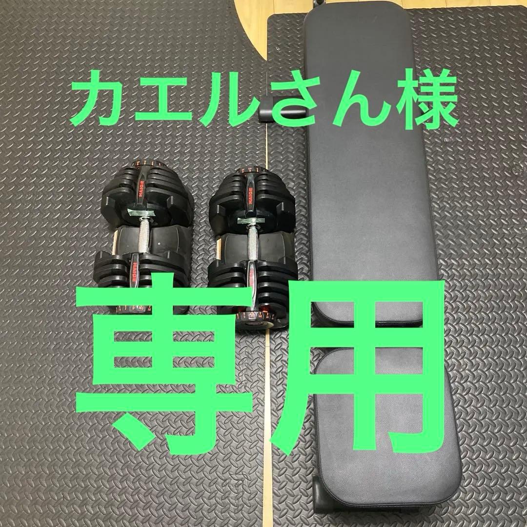 HAIGE可変ダンベル 40kg &リーディングエッジトレーニングベンチ