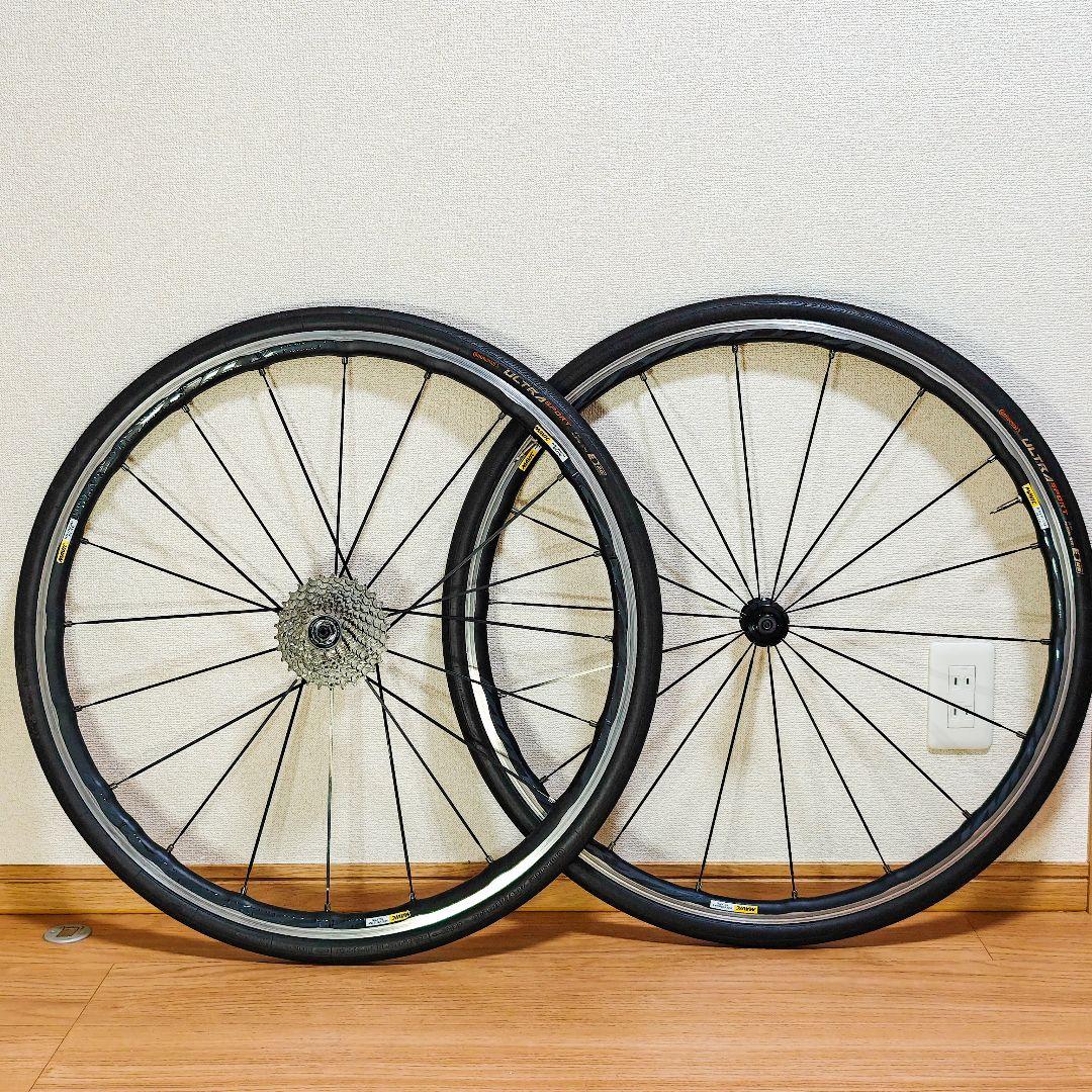 【美品】MAVIC Ksyrium Elite スプロケット、28mmタイヤ付き