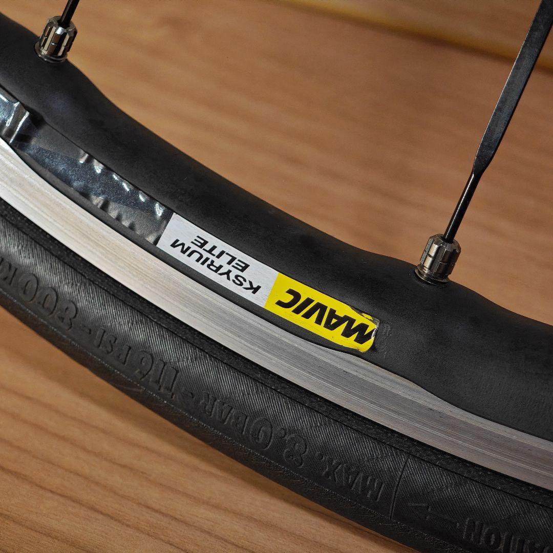 【美品】MAVIC Ksyrium Elite スプロケット、28mmタイヤ付き
