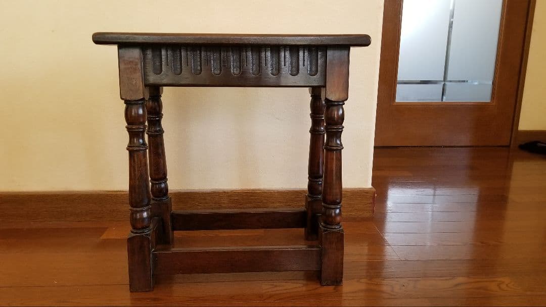 ヴィンテージ 英国べヴァン ファンネル社 Reprodux 木製 サイドテーブル