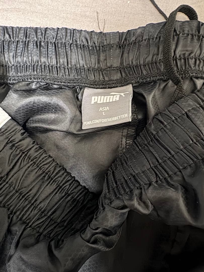 産業能率大学 サッカー部 ピステ 上下 XL L PUMA 黒 ウォーマーセット