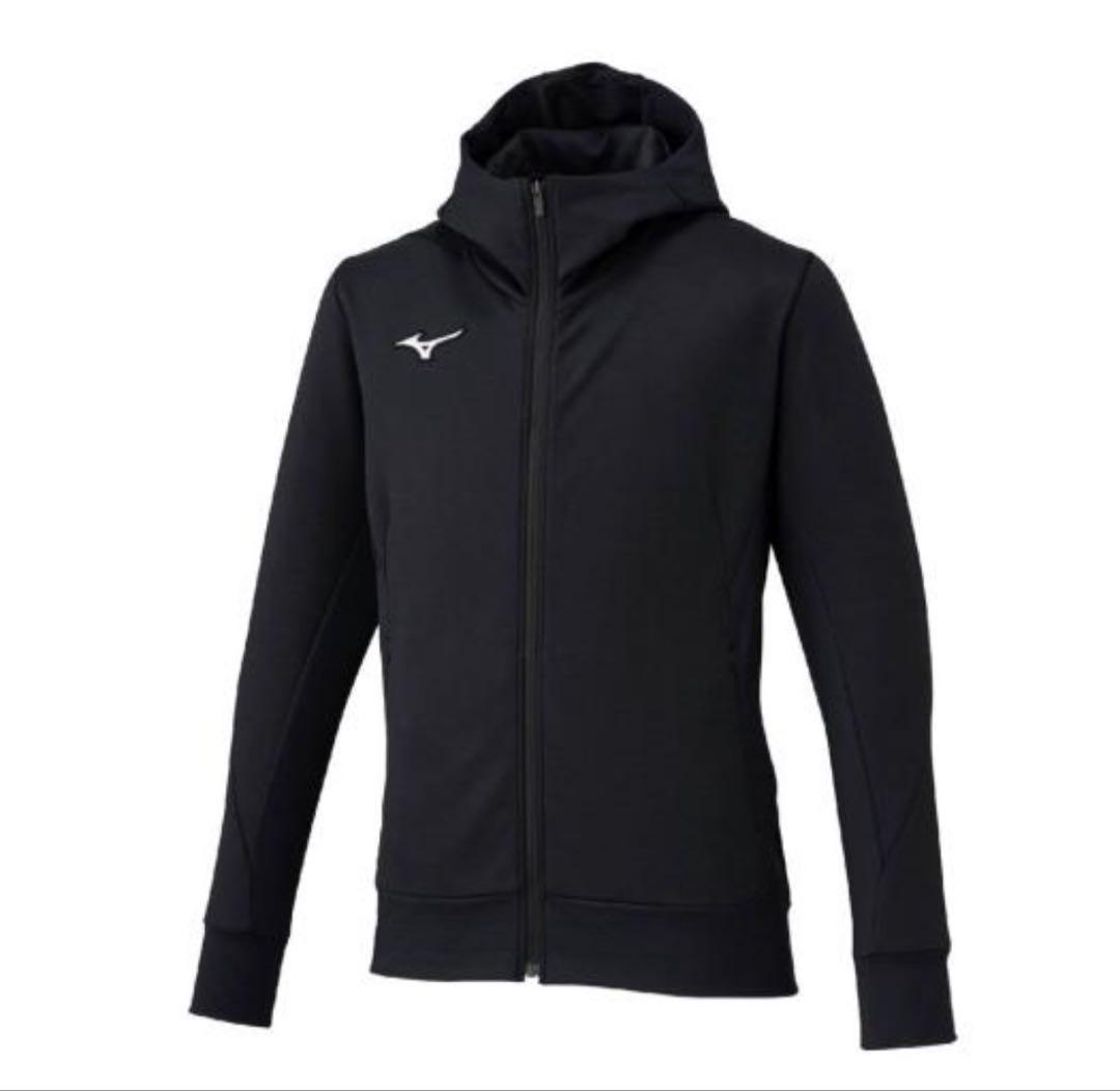 【新品未使用】ミズノ　ピーチタッチスウェットフーディ　Mサイズ　ブラック