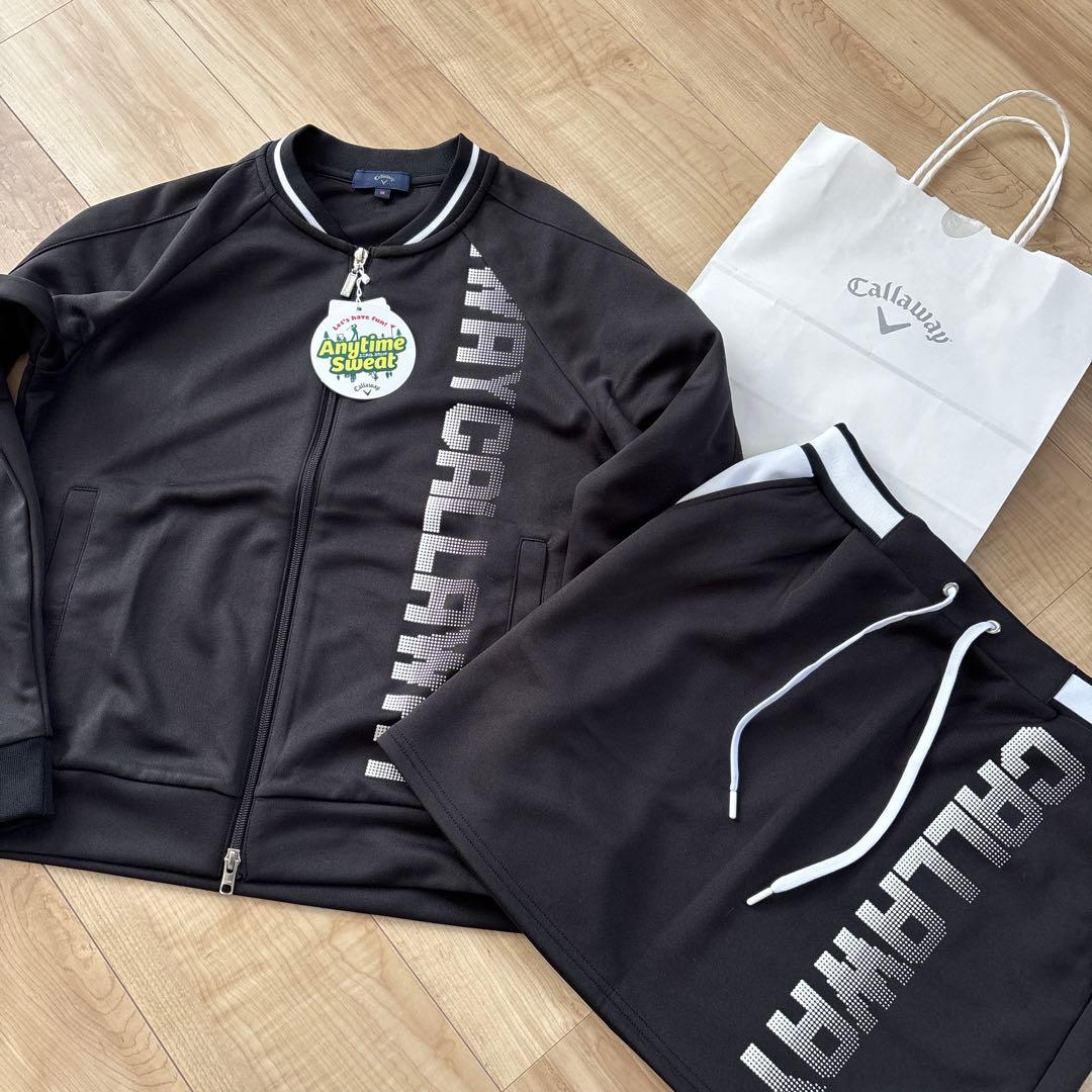 新品　キャロウェイ　レディース　スウェット上下　セットアップ　ブラック　M