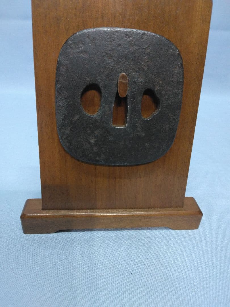 鉄製 板鍔　鍔　鐔　武具　武州住　刀剣