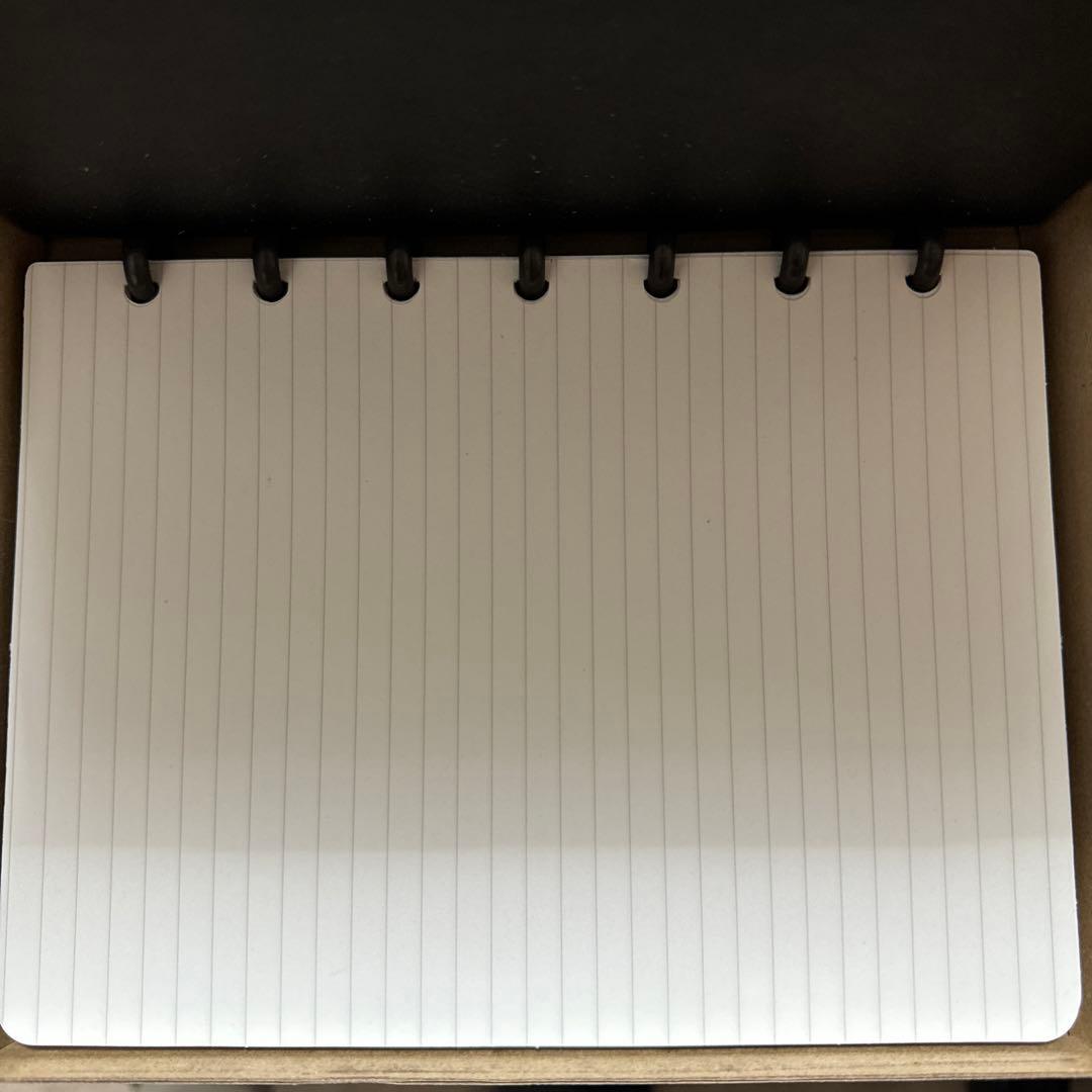 【GROVEMADE】レザーノートブック　ミディアムサイズ　本革　ブラック